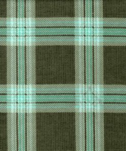 Super Snuggle Flannel Fabric Olive Blue Plaid