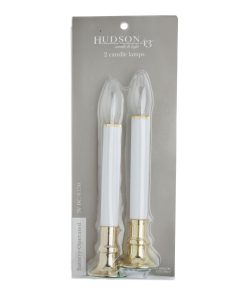 12 Flameless Taper Candles 2pk by Hudson 43