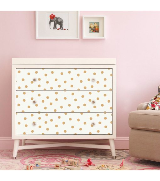 RoomMates Wallpaper Gold Dot - Image 5