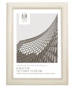5 x 7 White Bullnose Tabletop Picture Frame by Place   Time