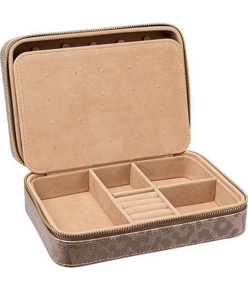Vegan Leather Jewelry Leopard Organizer - Image 3