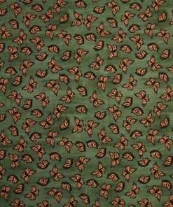 Brent Carlson Monarch On Green Premium Quilt Cotton Fabric
