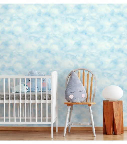 RoomMates Wallpaper Blue Cloud - Image 6