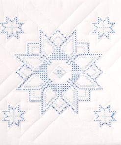 Jack Dempsey Needle Art 18 XX Stars Stamped White Quilt Blocks 6pk