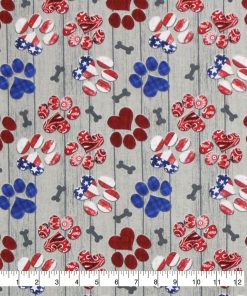 USA Dog Paws Super Snuggle Flannel Fabric