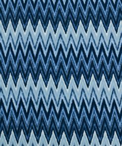 Blue Chevron Anti Pill Fleece Fabric