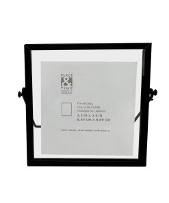 3.5 Black Edged Transparent Tabletop Picture Frame by Place   Time