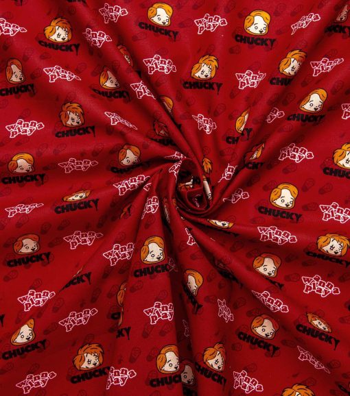 Chucky Batteries Included Cotton Fabric - Image 4