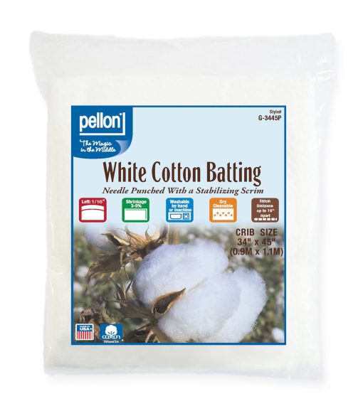 Pellon White Cotton Batting 34 45