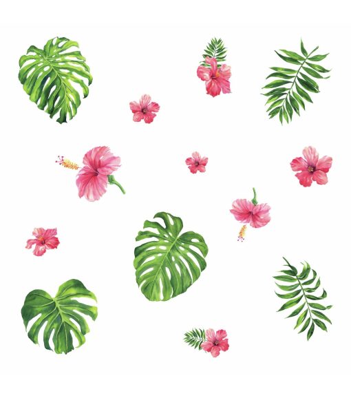 RoomMates Wall Decals Tropical Hibiscus Flower - Image 2