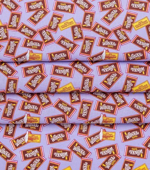 Willy Wonka Wonka Bar Cotton Fabric - Image 3