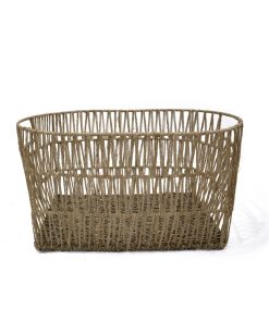 16.5 x 12 Bamboo Open Weave Basket by Place   Time