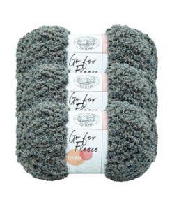 Lion Brand Go For Fleece 184yds Jumbo Polyester Yarn 3 Bundle