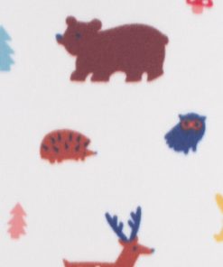 Woodland Animals Blizzard Prints Fleece Fabric