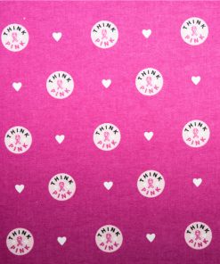 Breast Cancer Awareness Think Pink Super Snuggle Flannel Fabric