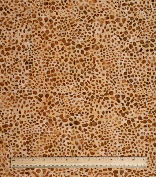 Brown Dots Batik Cotton Fabric - Image 2