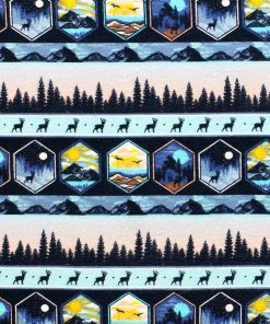 Scenic Wilderness In Line Super Snuggle Flannel Fabric