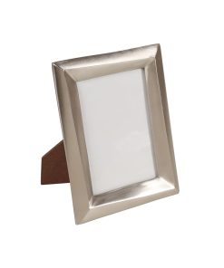 5 x 7 Silver Cast Aluminum Beveled Picture Frame by Place   Time