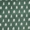 Green Tree Luxe Fleece Fabric
