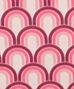 Pink Geometric Tonal Blizzard Fleece Fabric