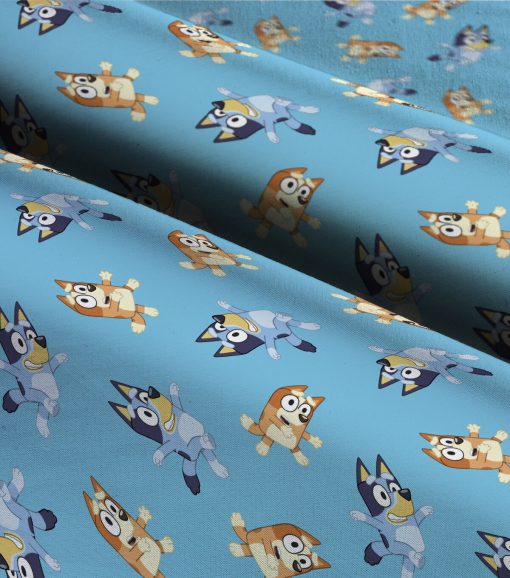 Bluey   Bingo Blue Cotton Fabric - Image 3