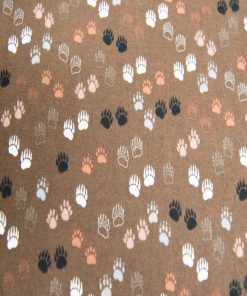 Brown Bear Claws Super Snuggle Flannel Fabric