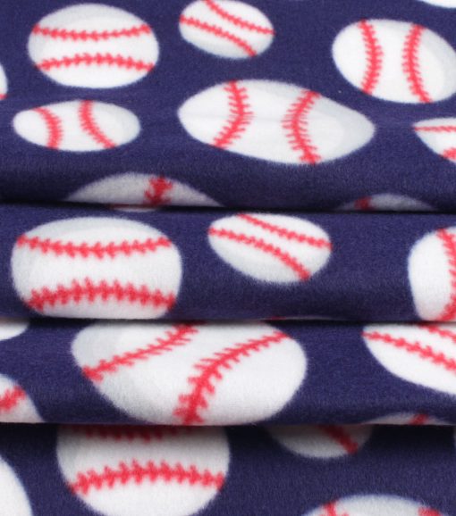 Baseball Blizzard Fleece Fabric - Image 2