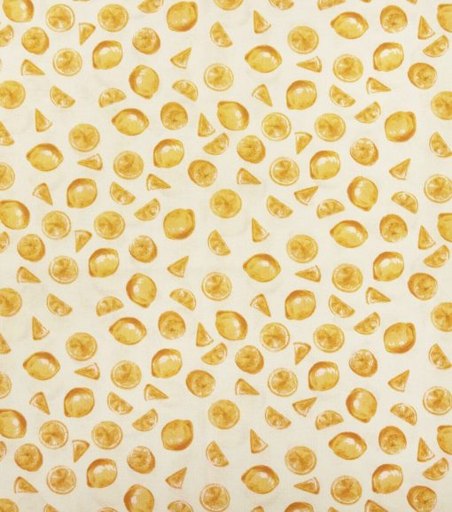 Tossed Lemons Novelty Cotton Fabric