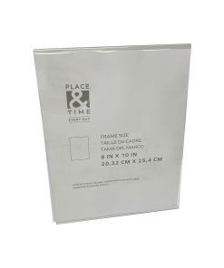 8 x 10 Clear Acrylic L Base Tabletop Picture Frame by Place   Time