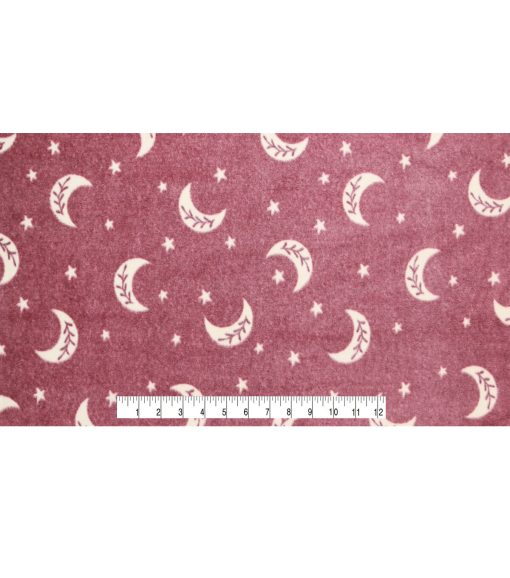 Celestial Moon Luxe Fleece Fabric - Image 4