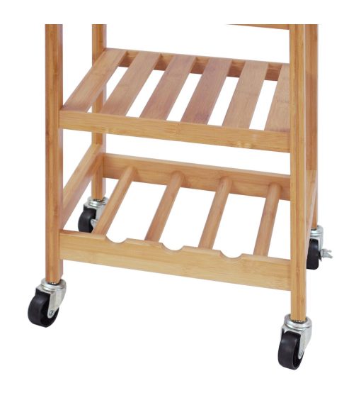 Oceanstar 14.5 Bamboo Kitchen Trolley - Image 7