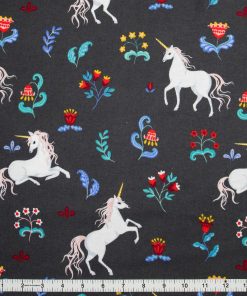Folk Unicorn Super Snuggle Flannel Fabric