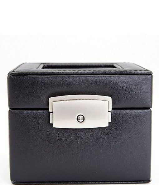 Leather Two Slot Watch Box - Image 2