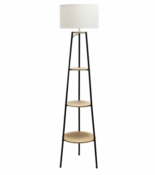 All The Rages 62.5 Shelf Floor Lamp 3 Tier With Fabric Shade - Image 3