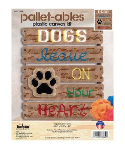 Janlynn 10.5 x 11.5 Dogs Leave Pawprints Plastic Canvas Kit