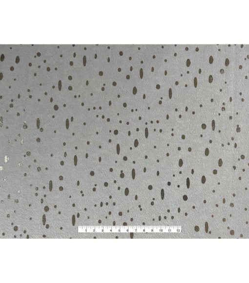 Speckle Gray Foil Flannel Fabric - Image 4