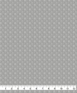 Gray Dotted Circles 108 Wide Flannel Fabric