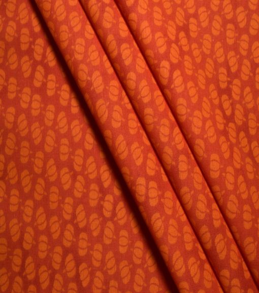 Orange Pumpkins Cotton Fabric - Image 3