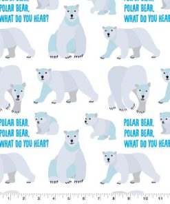 Eric Carle Polar Bear Classic Cotton Fabric