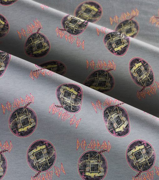 Def Leppard Icon Heathered Cotton Fabric - Image 3