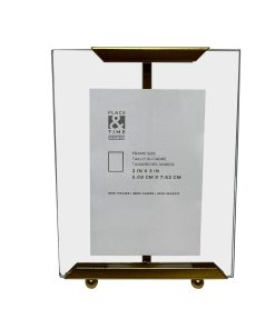 2 x 3 Bronze Edged Transparent Tabletop Picture Frame by Place   Time