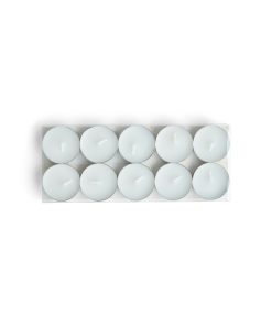 10pk Poured Unscented Tealight Candles by Hudson 43