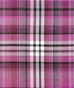 Purple Box Plaid Polyester Flannel Fabric