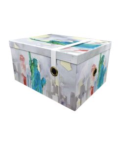 14 Landmarks Rectangle Box With Elastic Strap by Hudson 43