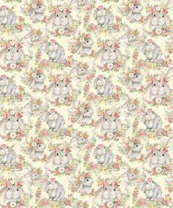 Susan Winget Hello Spring Bunny Easter Cotton Fabric