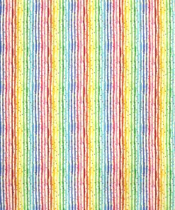 Stripe Dot Rainbow Super Snuggle Flannel Fabric