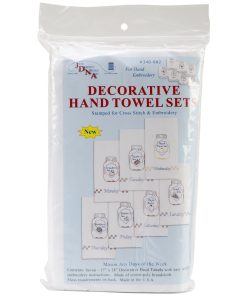 Jack Dempsey 17 x 28 Mason Jars Stamped Decorative Hand Towels 7ct