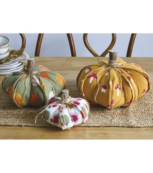 POP! Fall Mushrooms Lightweight Fleece Fabric - Image 3