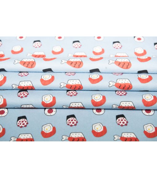 Super Snuggle Tossed Sushi Flannel Fabric - Image 3