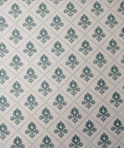 Blue Diamond Floral Super Snuggle Flannel Fabric